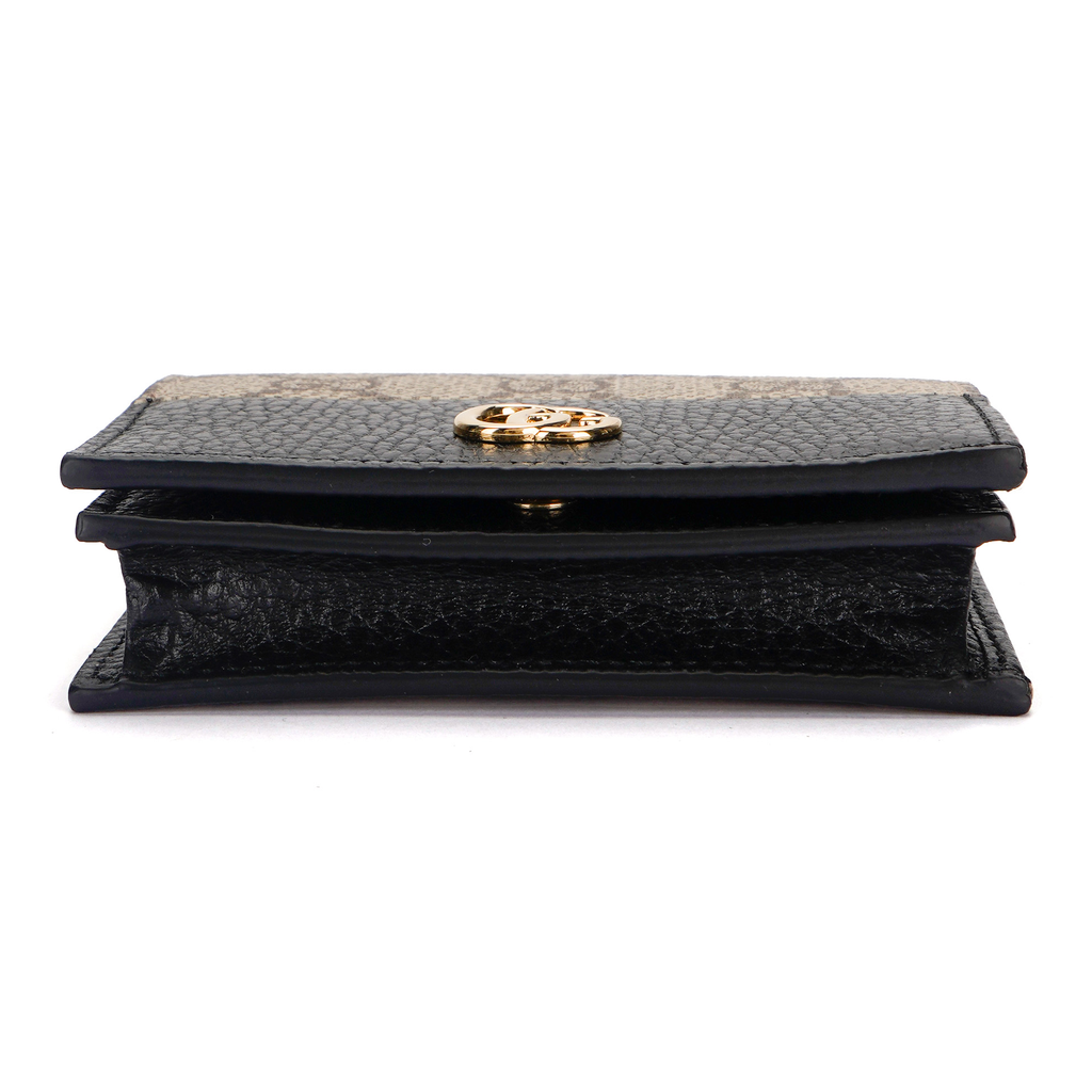 CHANEL 26A CC Logo Grained Goatskin Card Holder in Black - AP5329