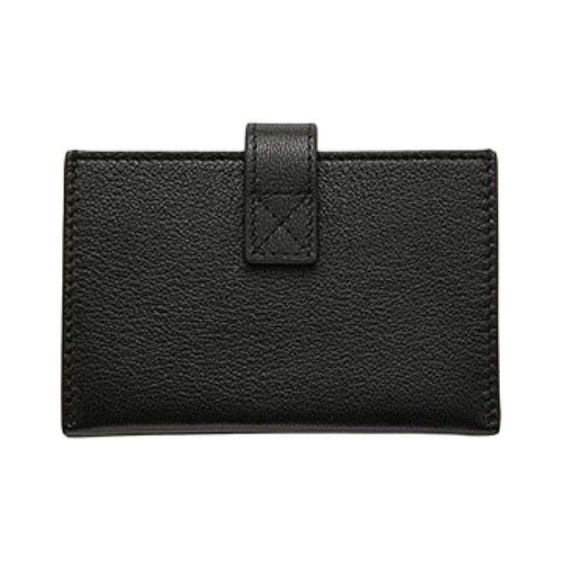 CHANEL 26A CC Logo Grained Goatskin Card Holder in Black - AP5329