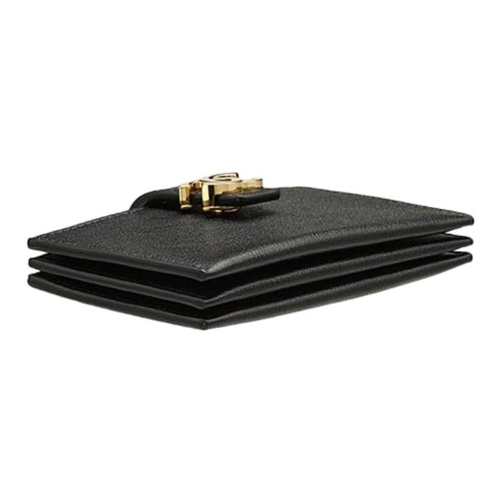 CHANEL 26A CC Logo Grained Goatskin Card Holder in Black - AP5329