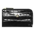 CHANEL 26S CC Logo Croc-Effect Calfskin Card Holder in Black - AP5192
