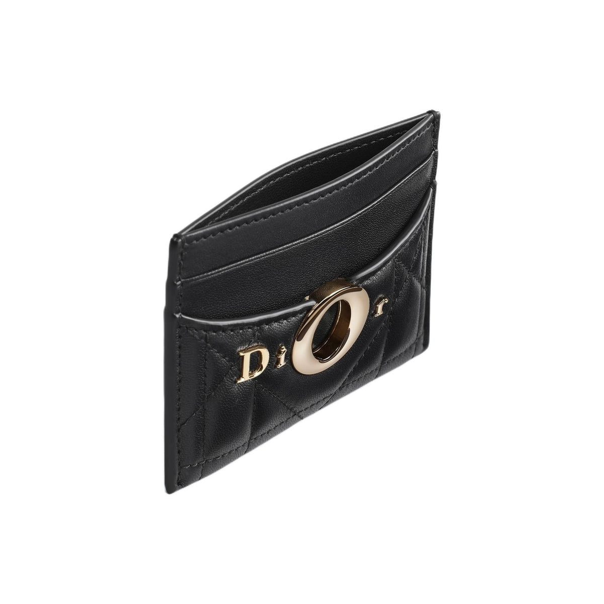 DIOR S2704 Freesia Milly-La-Forêt Sheepskin Card Holder, Black