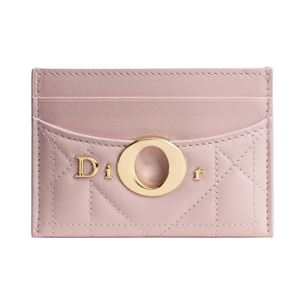 DIOR S2704 Freesia Milly-La-Forêt Sheepskin Card Holder, Pink