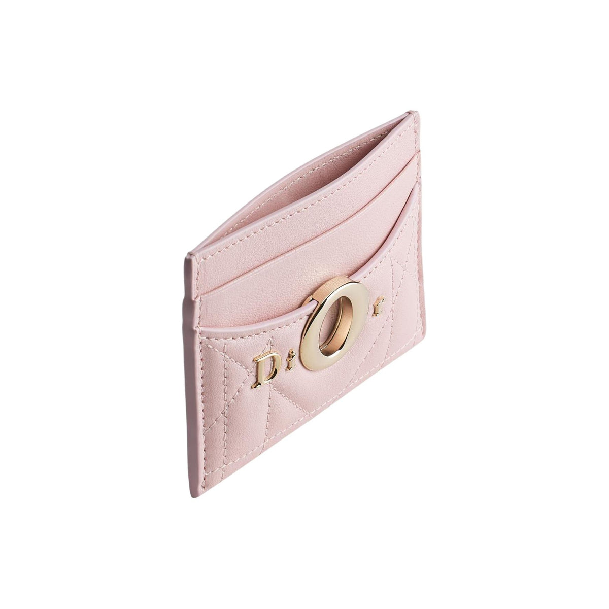 DIOR S2704 Freesia Milly-La-Forêt Sheepskin Card Holder, Pink