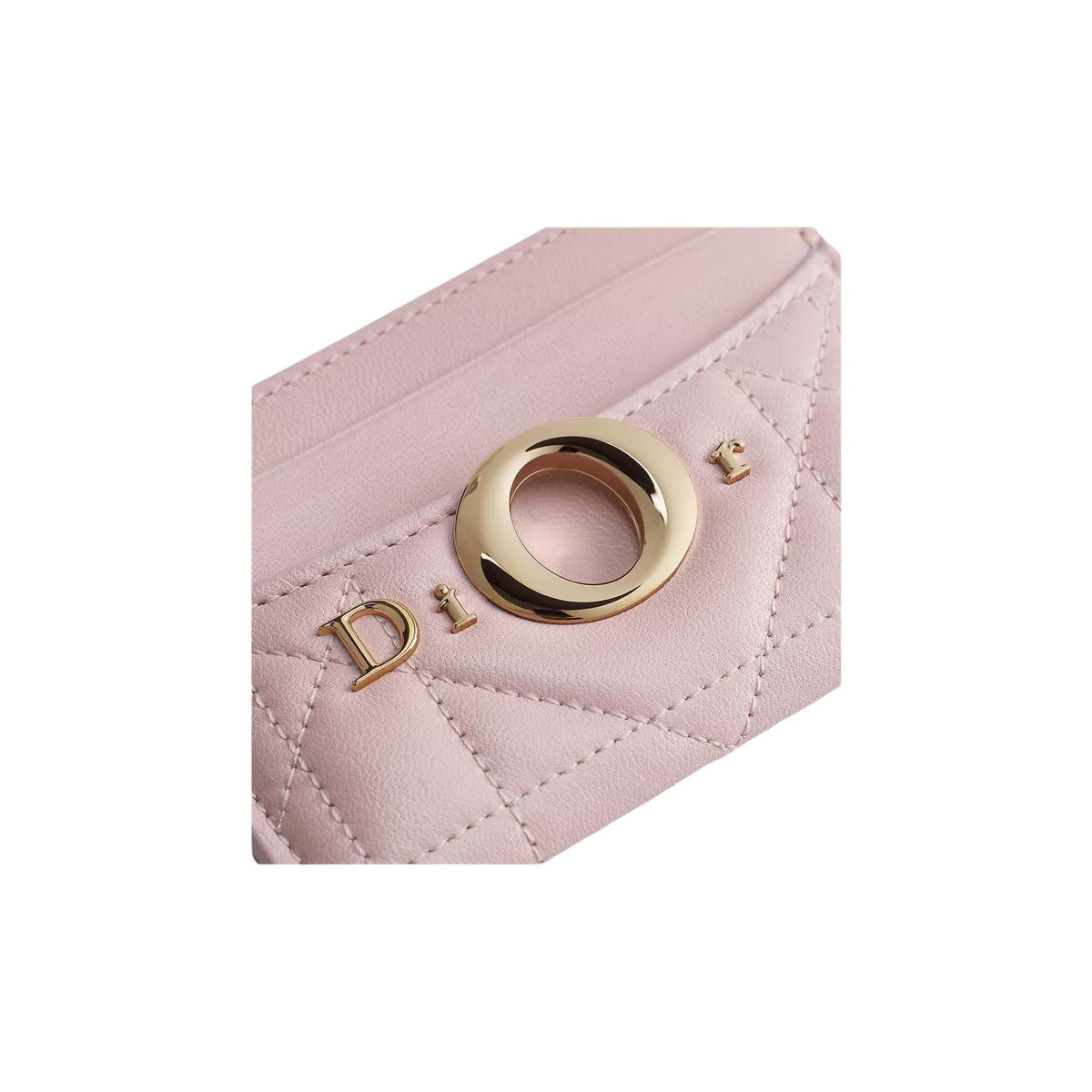 DIOR S2704 Freesia Milly-La-Forêt Sheepskin Card Holder, Pink