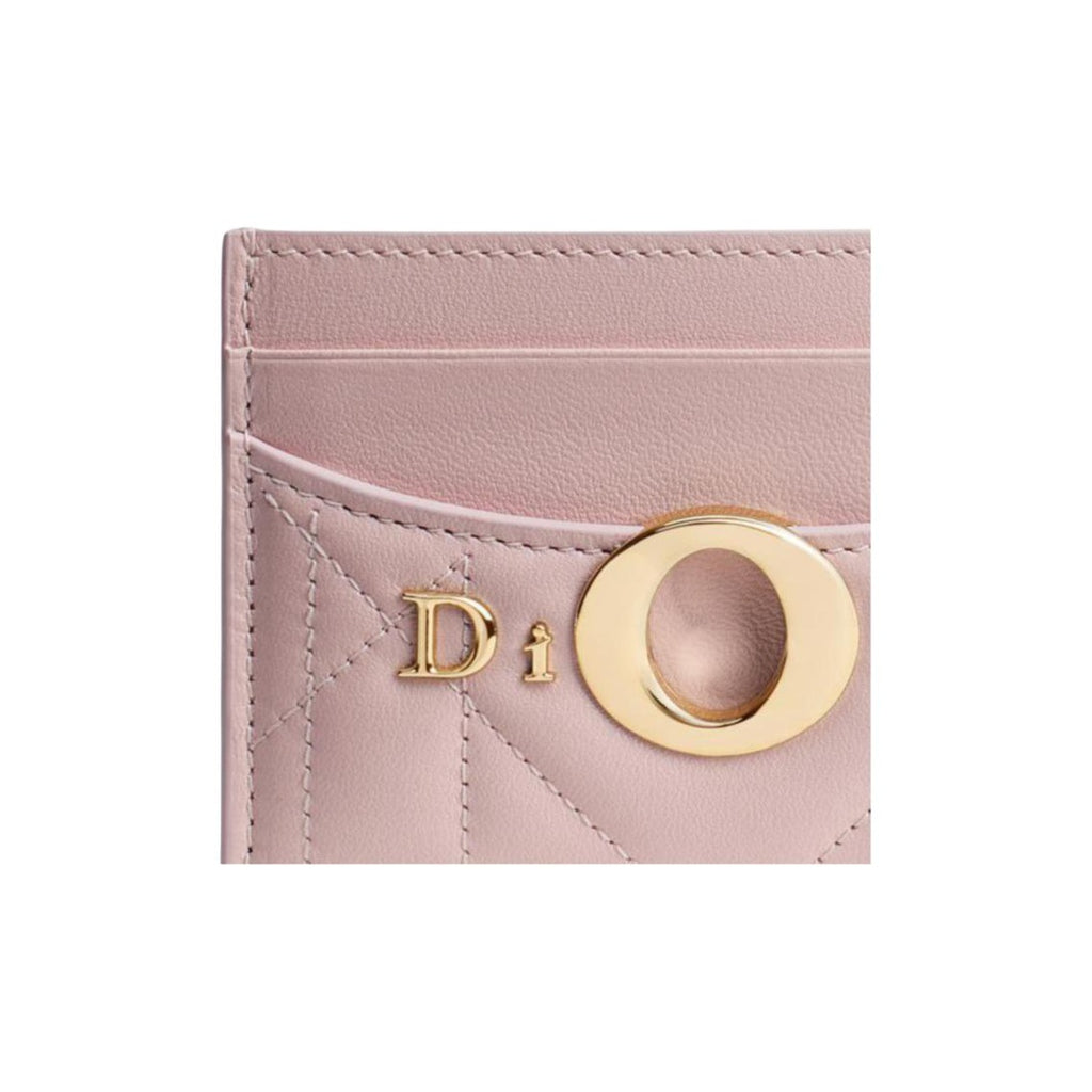DIOR S2704 Freesia Milly-La-Forêt Sheepskin Card Holder, Pink