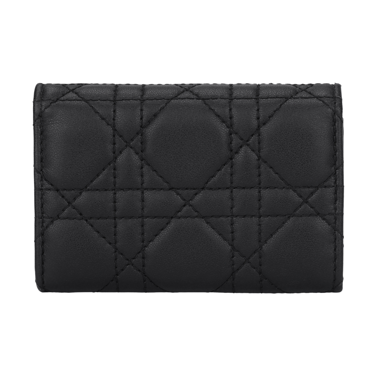 DIOR S0966 My Dior Miss Dior XS Cannage Sheepskin Wallet, Black