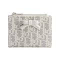 DIOR S2503 Dahlia Oblique Bow Cotton Jacquard Wallet