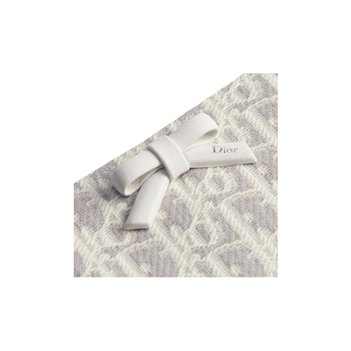 DIOR S2503 Dahlia Oblique Bow Cotton Jacquard Wallet