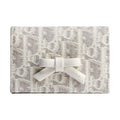 DIOR S2508 Oblique Promenade Glycine Wallet, Cream and Gray