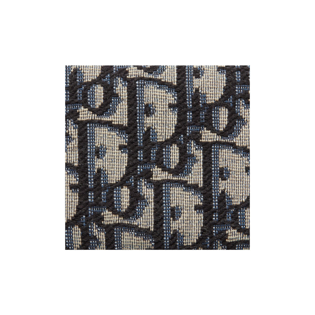 DIOR Travel Oblique Jacquard Zip Key Pouch in Blue - S2177