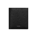 DIOR Gravity Logo Print Smooth Leather Bifold Wallet in Black - H072