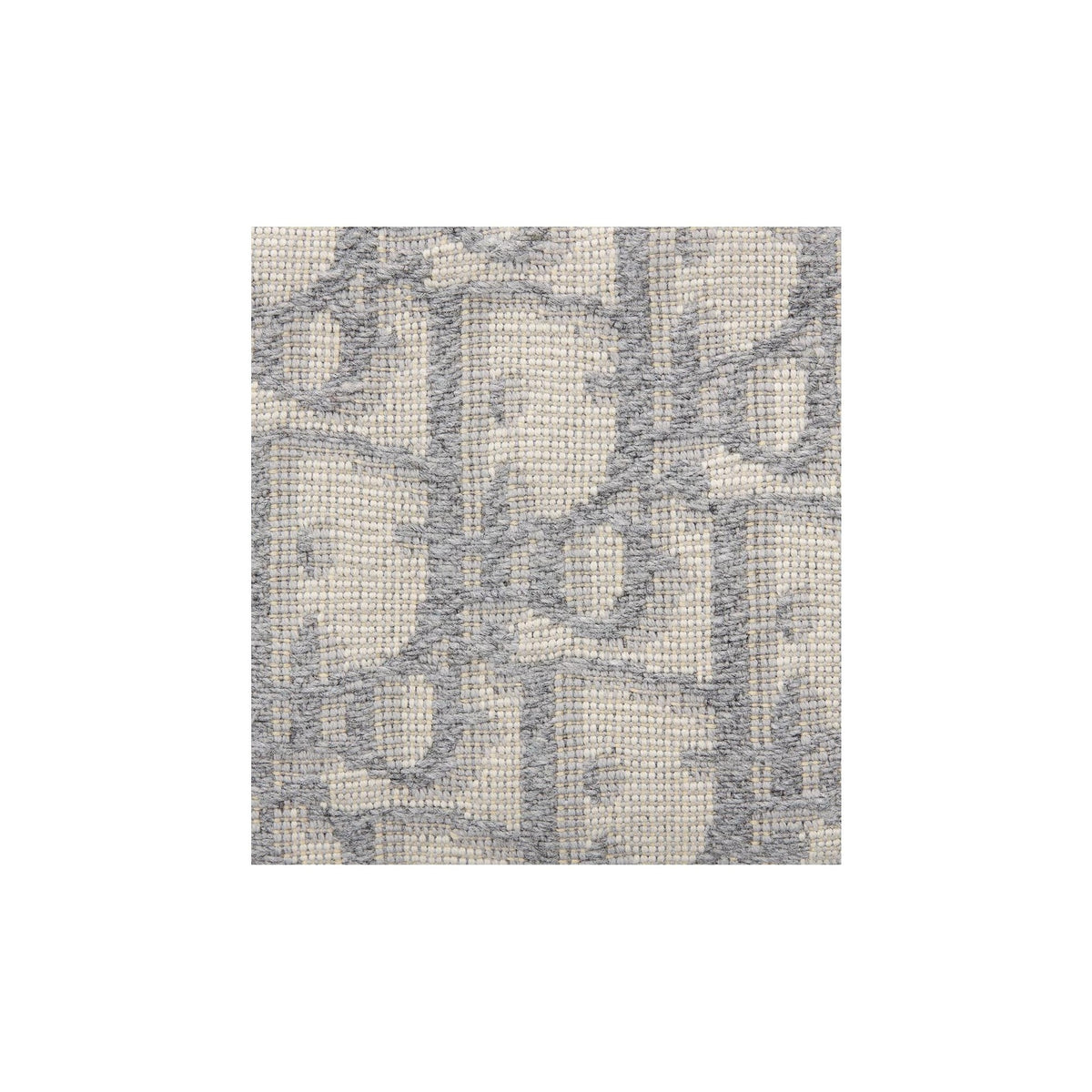 DIOR Travel Signature Print Cotton Key Pouch in Gray - S2177