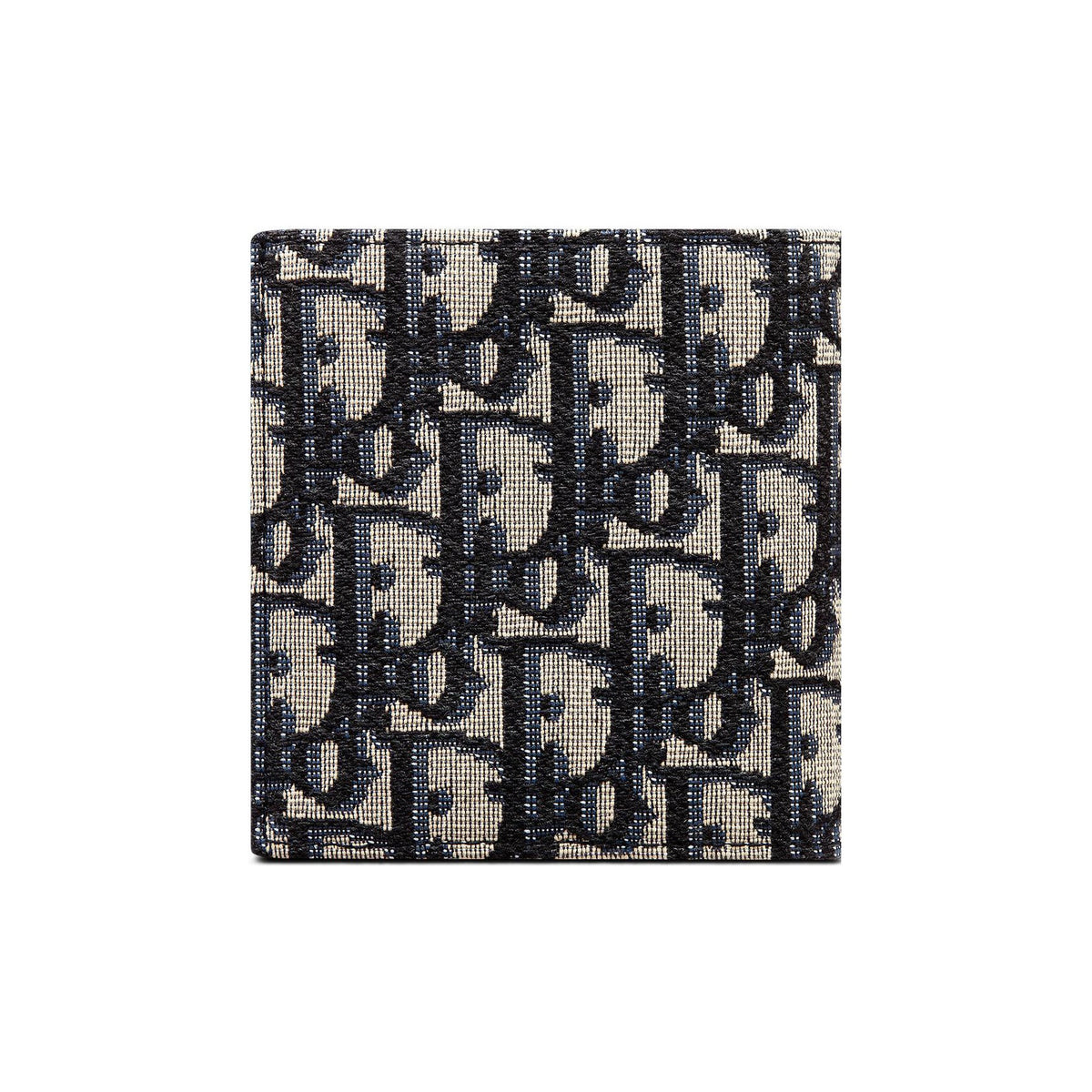 DIOR Oblique Jacquard Vertical Wallet in Beige and Black - H072