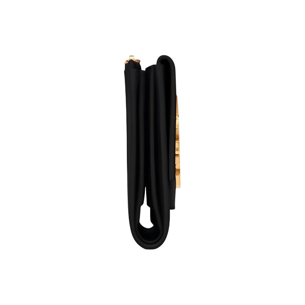 SAINT LAURENT Uptown Small Grain-Embossed Leather Wallet - Black - 582296