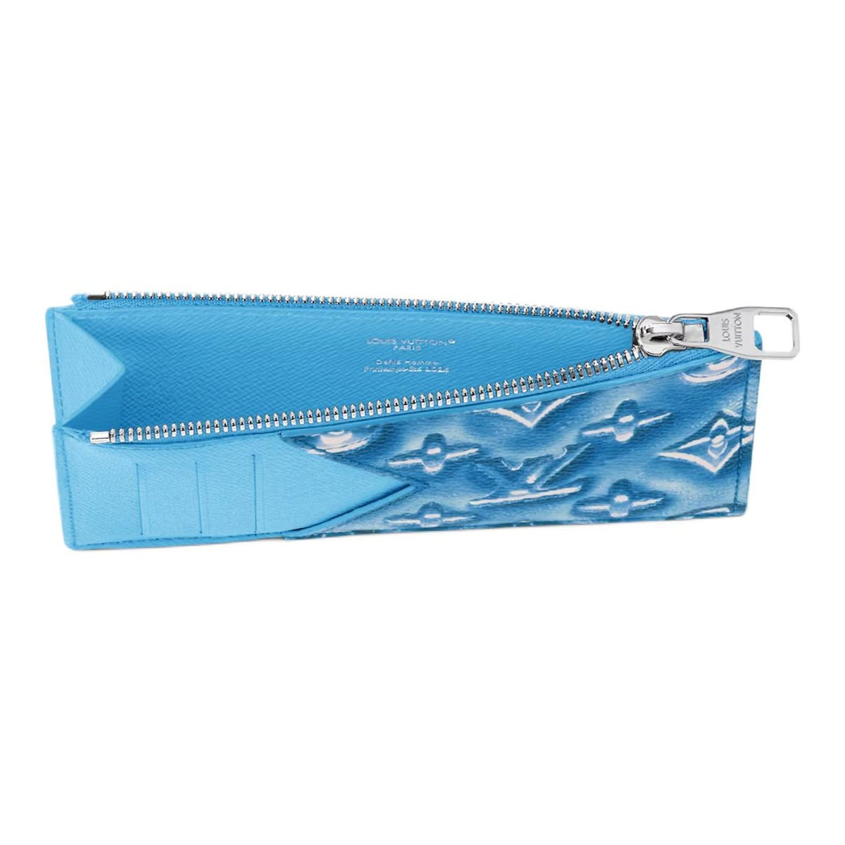 LOUIS VUITTON Monogram Ice Cube Coated Canvas Wallet - Blueberry Blue - M28626