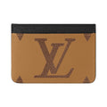 LOUIS VUITTON Color-Block Logo Coated Canvas Card Holder - Brown/Black - M81462