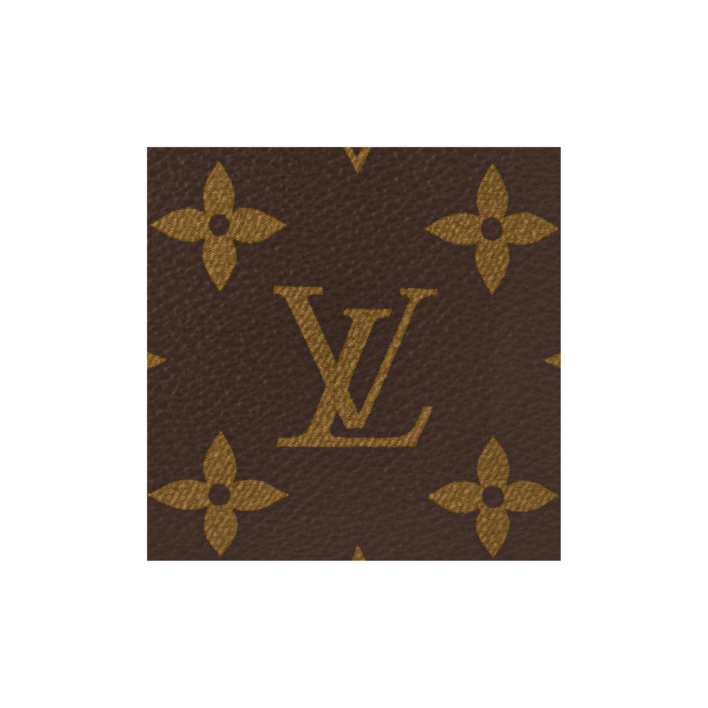 LOUIS VUITTON Color-Block Logo Coated Canvas Card Holder - Brown/Black - M81462