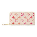 LOUIS VUITTON Zippy Embossed Leather Wallet - Pink/Beige - M83505