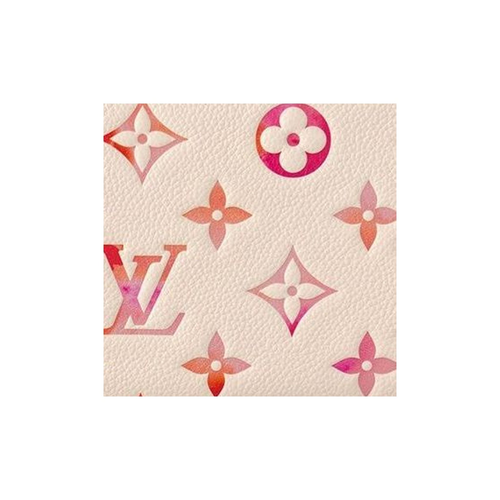 LOUIS VUITTON Zippy Embossed Leather Wallet - Pink/Beige - M83505