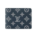 LOUIS VUITTON Multiple Wallet Letter-Print Leather Wallet - Dark Blue - M83379
