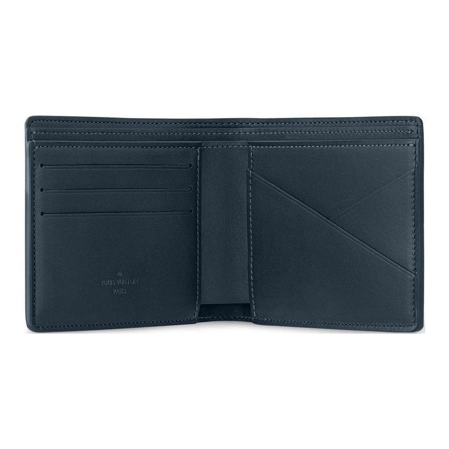 LOUIS VUITTON Multiple Wallet Letter-Print Leather Wallet - Dark Blue - M83379