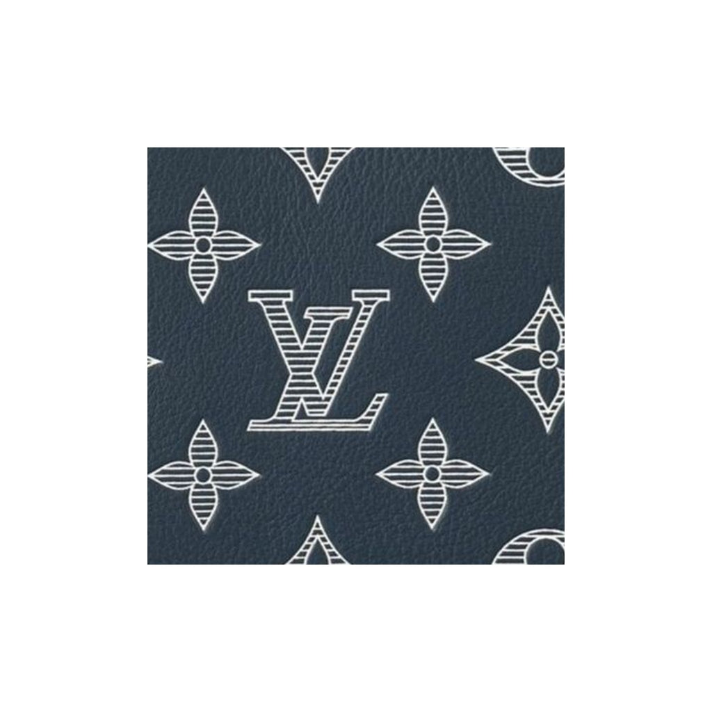 LOUIS VUITTON Multiple Wallet Letter-Print Leather Wallet - Dark Blue - M83379