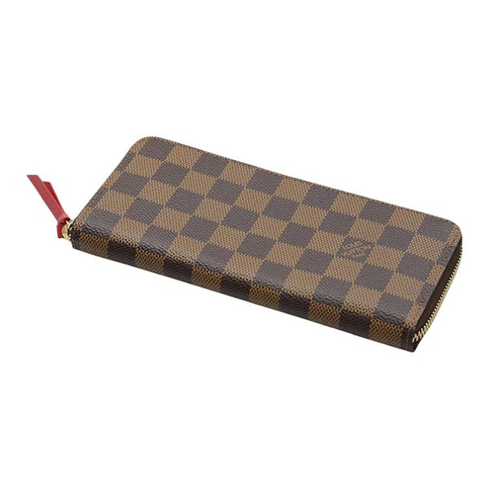 LOUIS VUITTON Clemence Damier Ebene Canvas Wallet - Brown - N60534