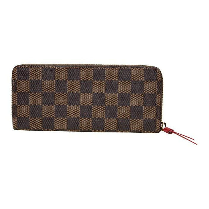 LOUIS VUITTON Clemence Damier Ebene Canvas Wallet - Brown - N60534