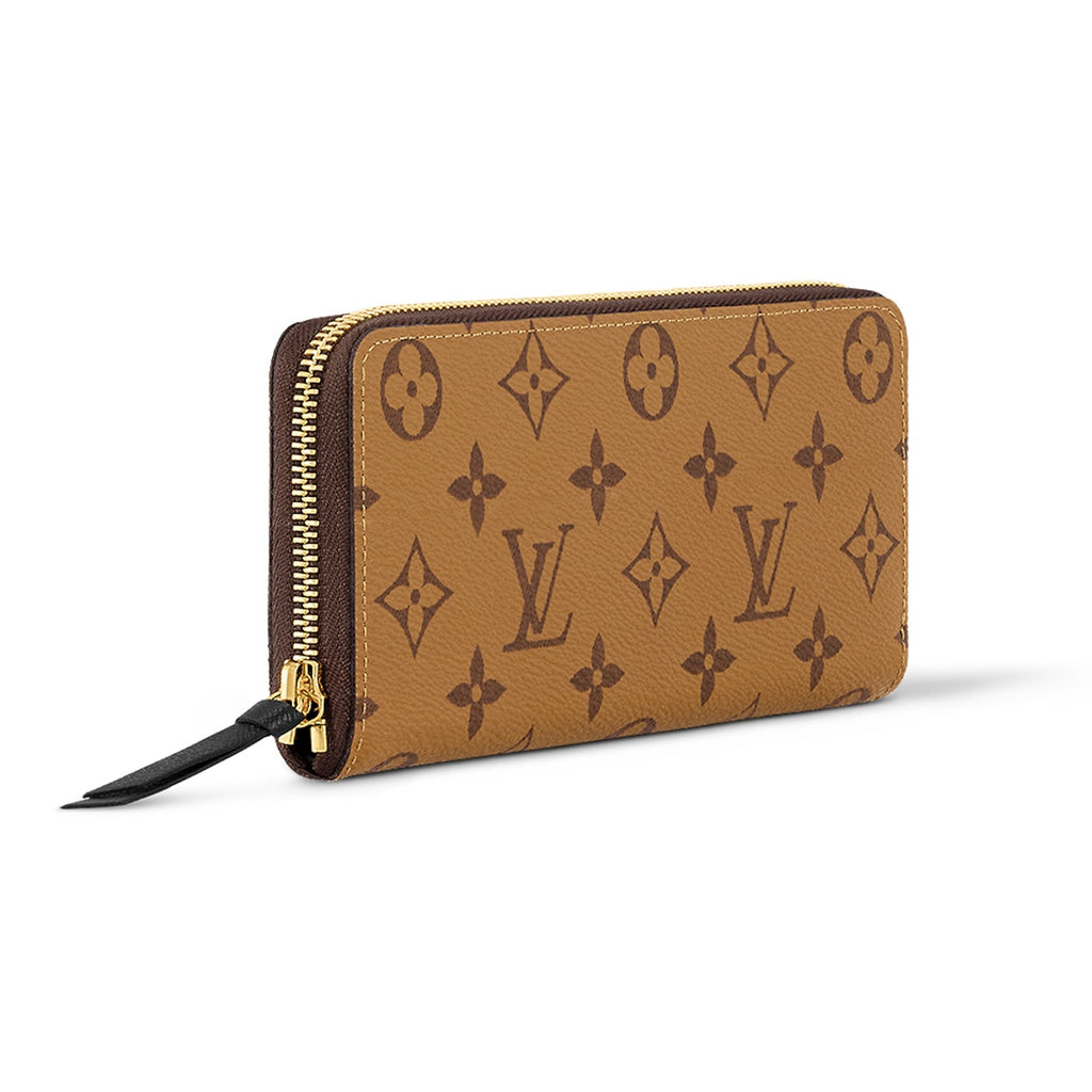 LOUIS VUITTON Clemence Embossed Coated Canvas Zip Wallet - Brown - M82336
