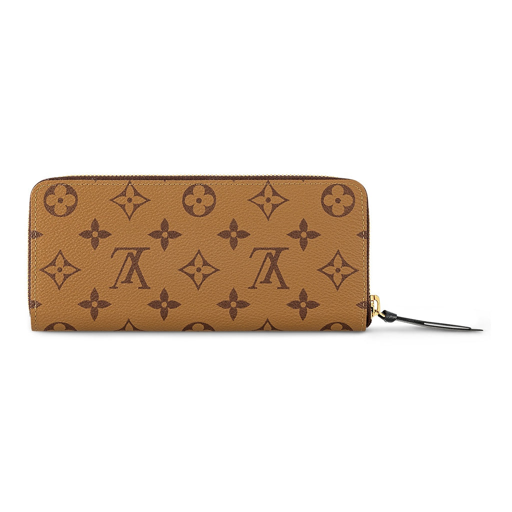 LOUIS VUITTON Clemence Embossed Coated Canvas Zip Wallet - Brown - M82336