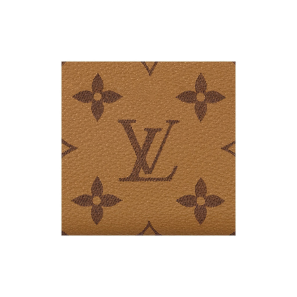 LOUIS VUITTON Clemence Embossed Coated Canvas Zip Wallet - Brown - M82336