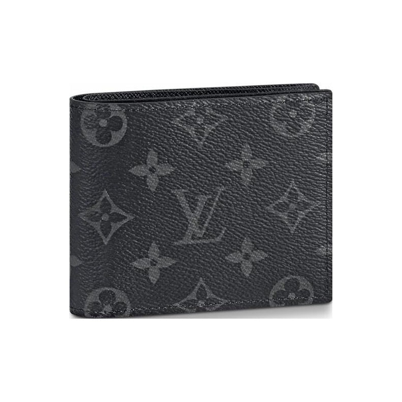 LOUIS VUITTON Marco Monogram Canvas and Cowhide Wallet - Black/Grey - M62545
