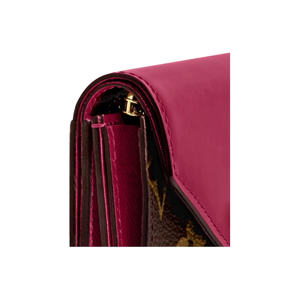 LOUIS VUITTON Zoe Printed Cowhide Leather Wallet - Fuchsia - M62932