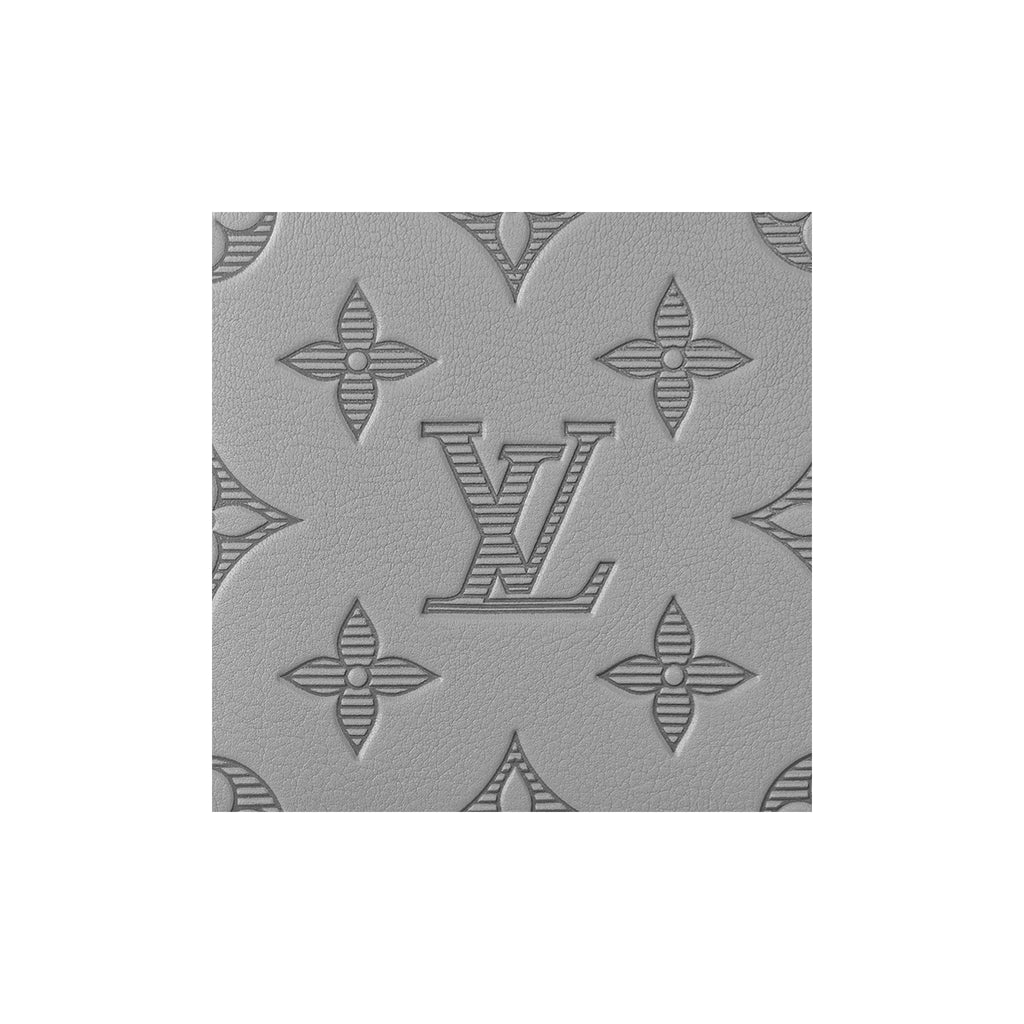 LOUIS VUITTON Signature Logo Print Cowhide Leather Wallet - Grey - M81383