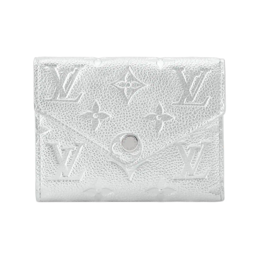 LOUIS VUITTON Victorine 25SKI Monogram Leather Wallet - Silver - M26896