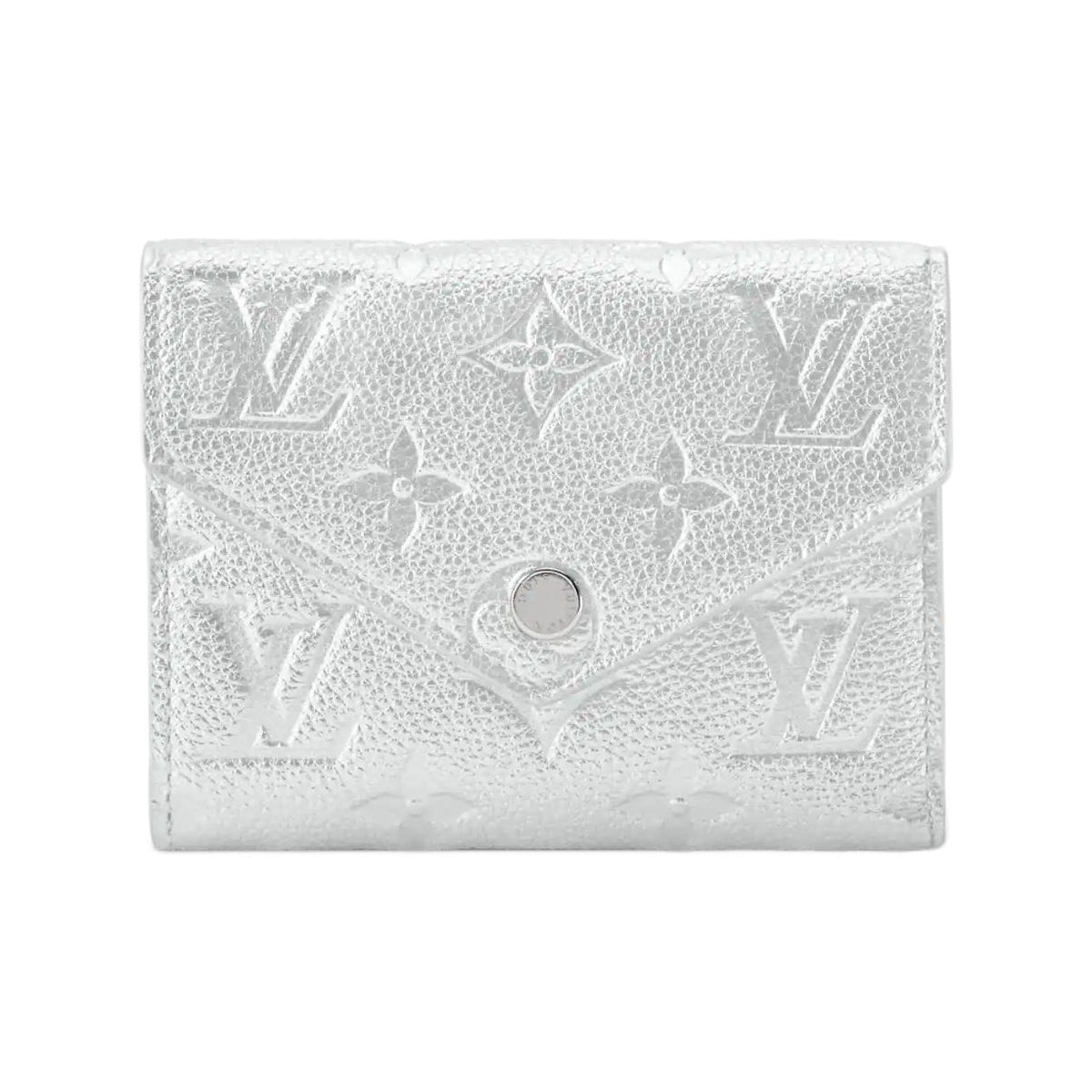 LOUIS VUITTON Victorine 25SKI Monogram Leather Wallet - Silver - M26896