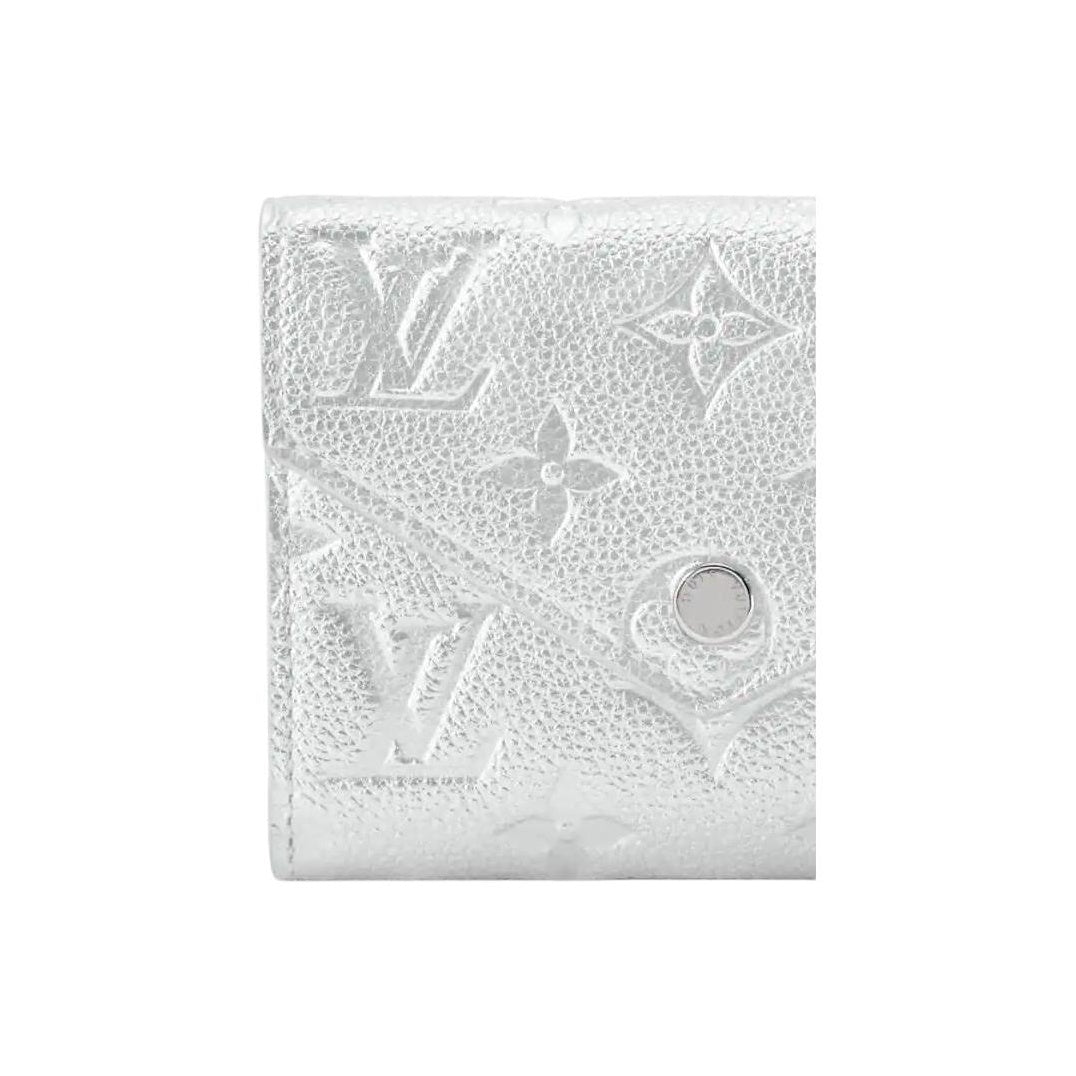 LOUIS VUITTON Victorine 25SKI Monogram Leather Wallet - Silver - M26896