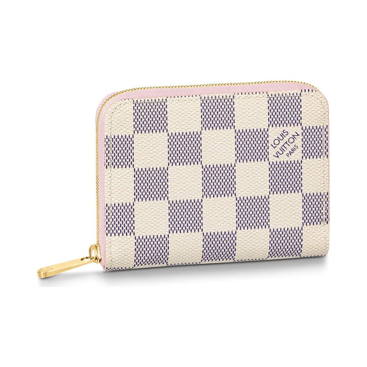 LOUIS VUITTON Zippy Checkered Canvas and Leather Wallet - Off-White - N60229