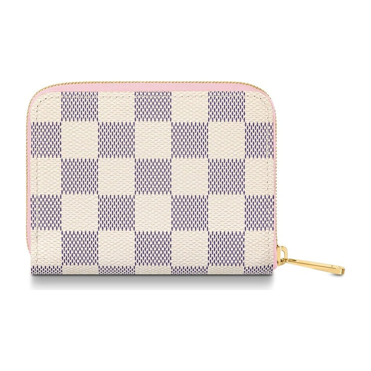 LOUIS VUITTON Zippy Checkered Canvas and Leather Wallet - Off-White - N60229