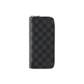 LOUIS VUITTON Zippy Checkered Coated Canvas Zip Wallet - Graphite - N63095