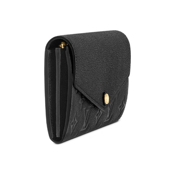 LOUIS VUITTON Sarah Logo Leather Wallet - Black - M61182