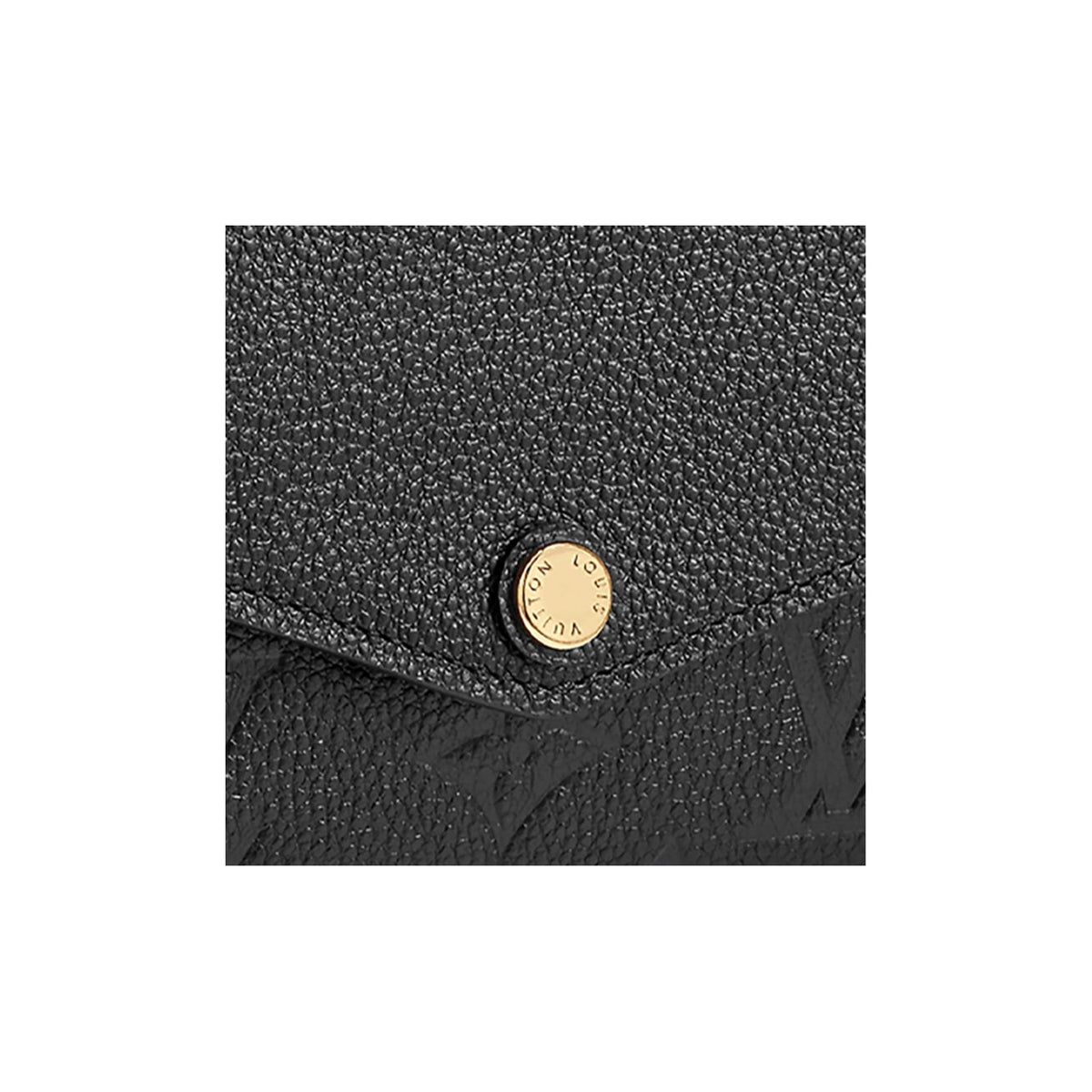 LOUIS VUITTON Sarah Logo Leather Wallet - Black - M61182