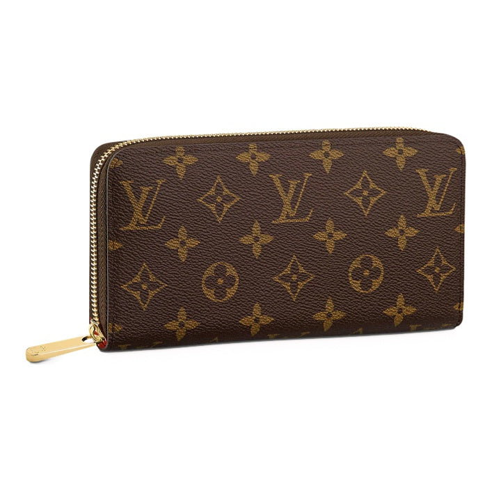 LOUIS VUITTON Zippy Monogram Cowhide Leather Wallet - Poppy Red - M41896