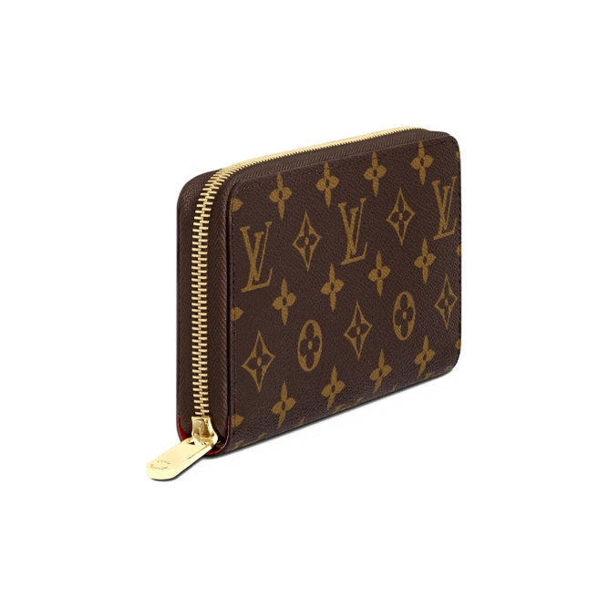 LOUIS VUITTON Zippy Monogram Cowhide Leather Wallet - Poppy Red - M41896