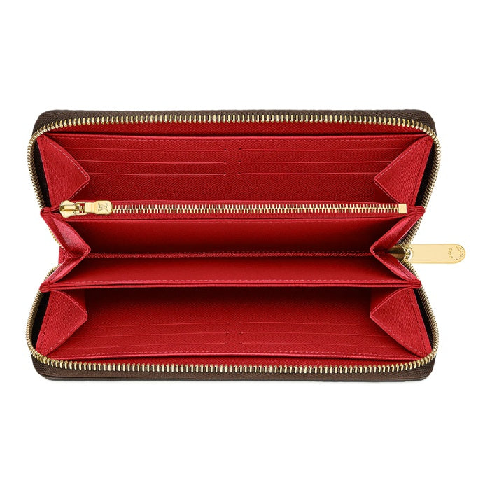 LOUIS VUITTON Zippy Monogram Cowhide Leather Wallet - Poppy Red - M41896