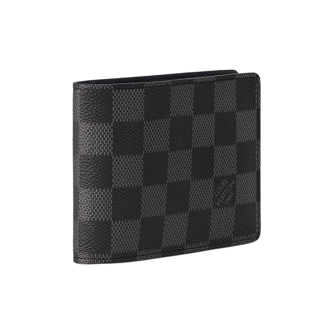 LOUIS VUITTON Multiple Checkered Coated Canvas Wallet - Black - N62663