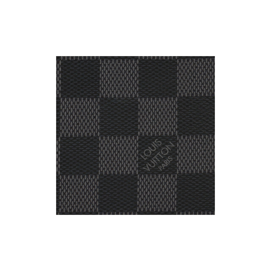LOUIS VUITTON Multiple Checkered Coated Canvas Wallet - Black - N62663