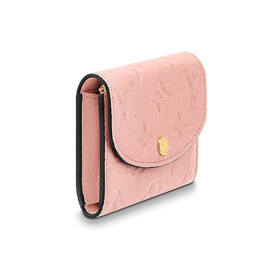 LOUIS VUITTON Rosalie Embossed Grained Cowhide Compact Wallet - Pink - M81520