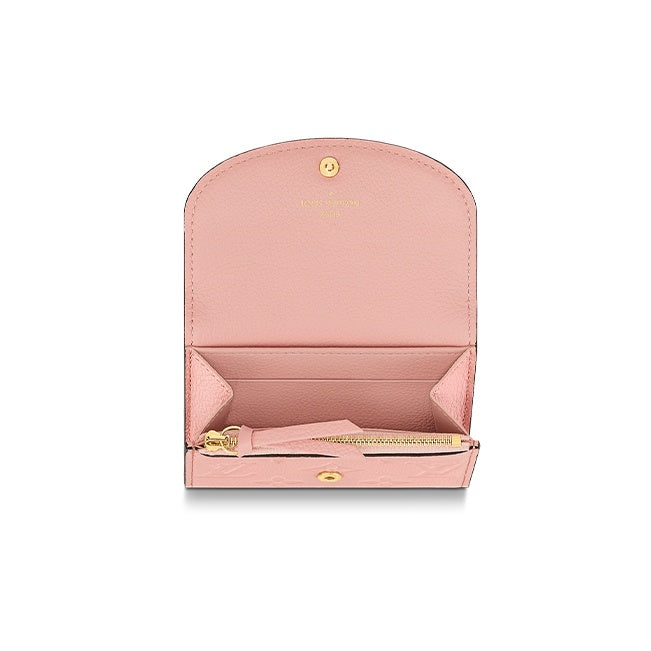 LOUIS VUITTON Rosalie Embossed Grained Cowhide Compact Wallet - Pink - M81520