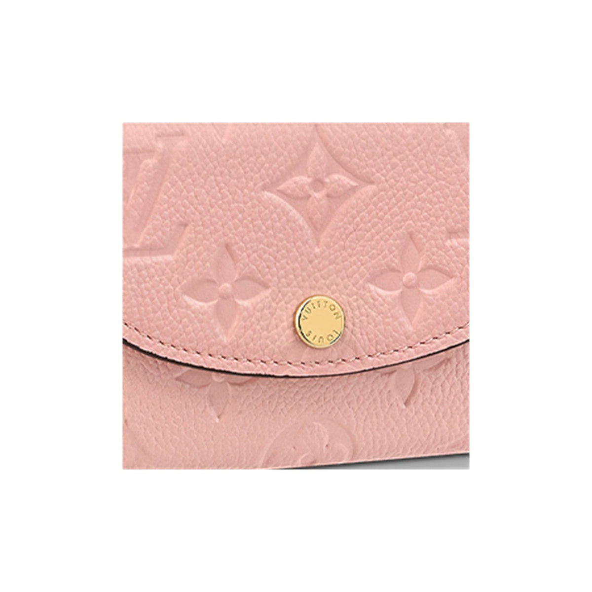 LOUIS VUITTON Rosalie Embossed Grained Cowhide Compact Wallet - Pink - M81520